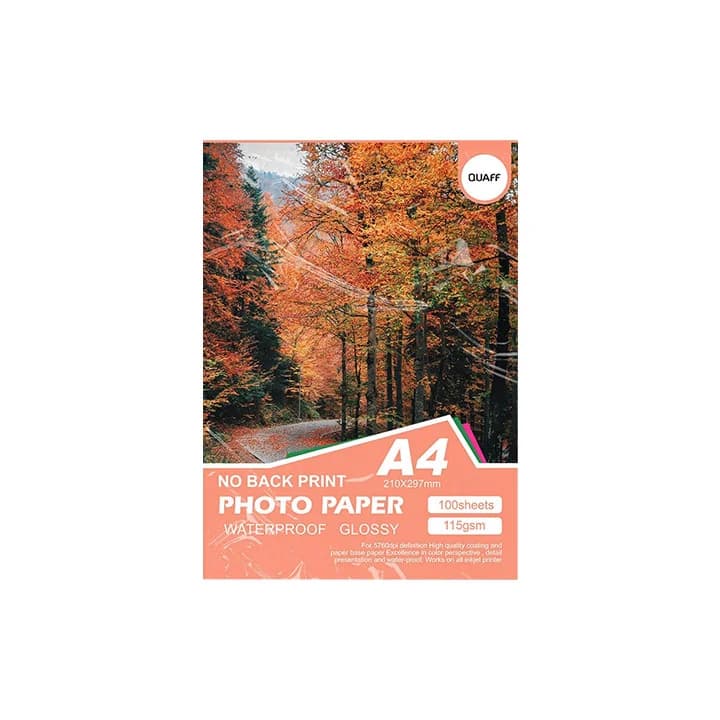 QUAFF Photo Paper With Back Print