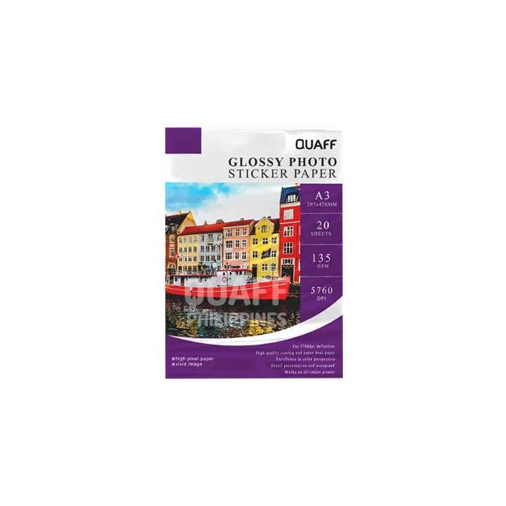 Quaff Photo Sticker 135GSM A3