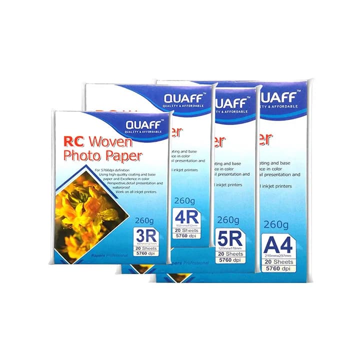 Quaff RC Woven Photopaper 260GSM
