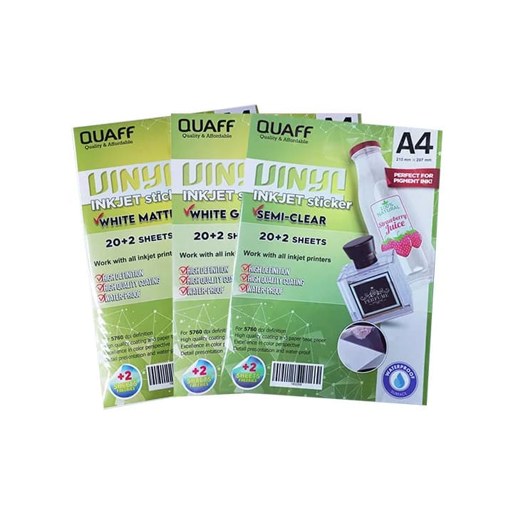 Quaff Waterproof Vinyl Inkjet Sticker