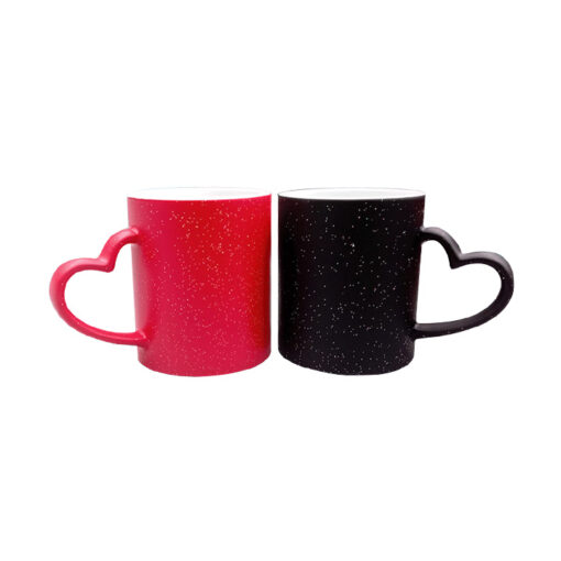 Quaff Magic Glitter Mug with Heart Handle