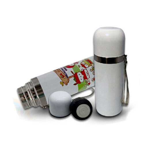 Quaff Coated Steel Vacuum Kiddie Mug 350ml with Rope