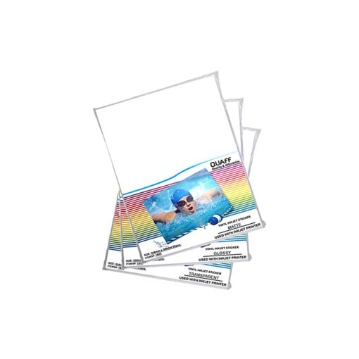 Quaff Printable Vinyl Inkjet Sticker A4 Size